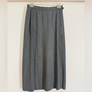 Karl Lagerfeld Vintage Charcoal Grey Pleated Skirt